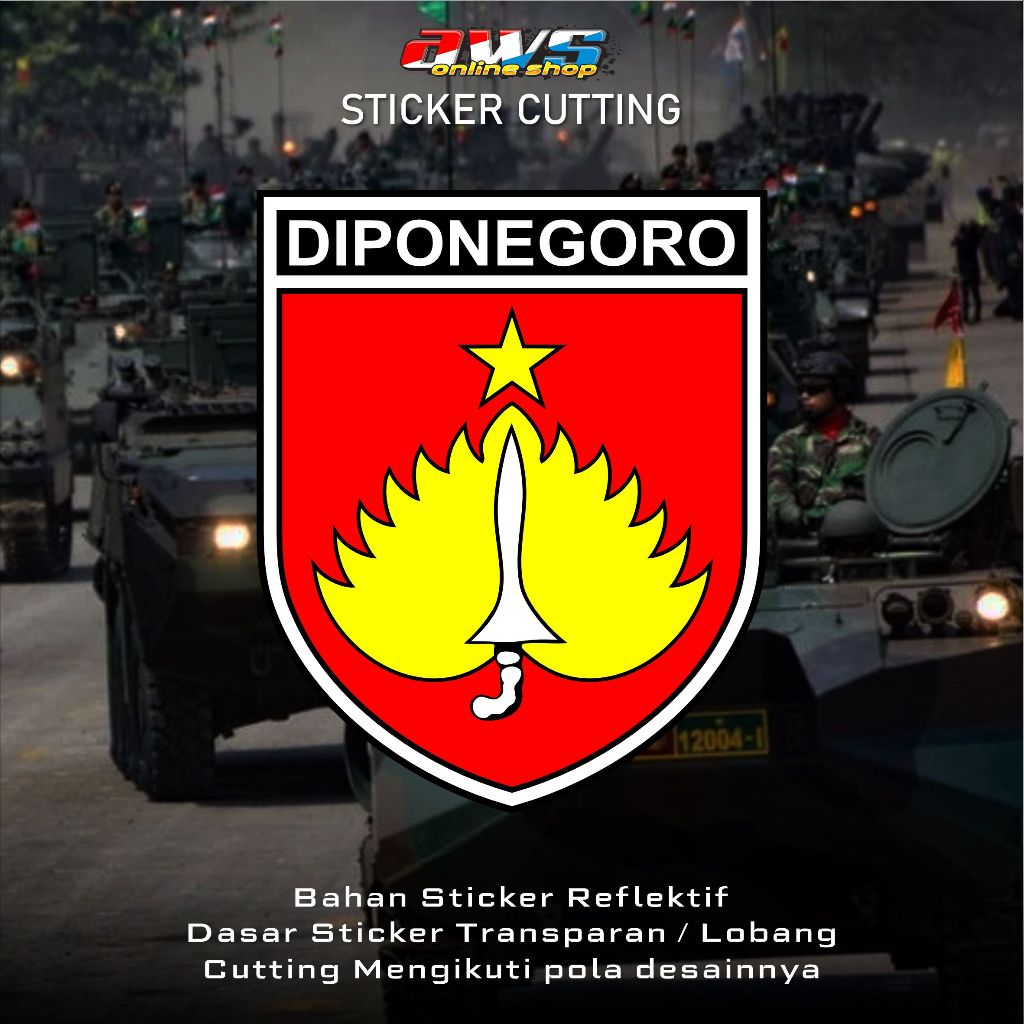 Sticker Logo Kodam IV / DIPONEGORO