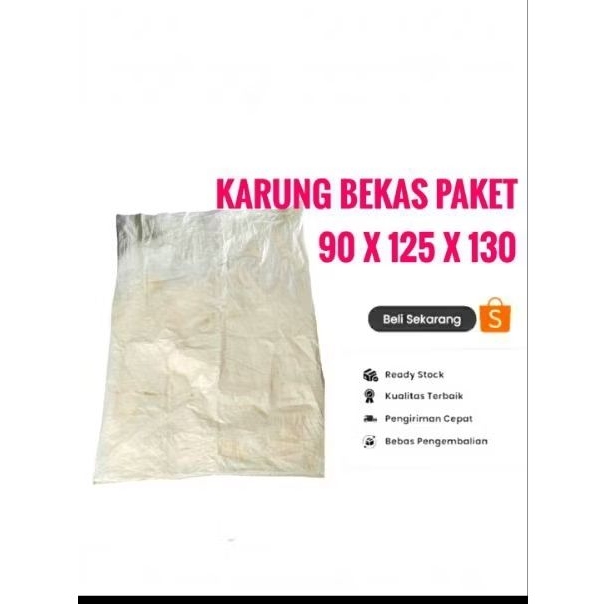 Karung bekas paket 90x125/130 cocok wadah paket besar