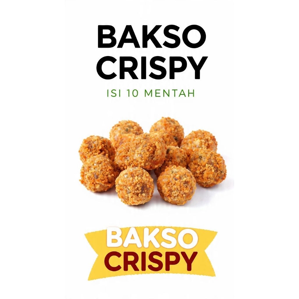 Bakso Crispy kriuk/Mentah/siap goreng