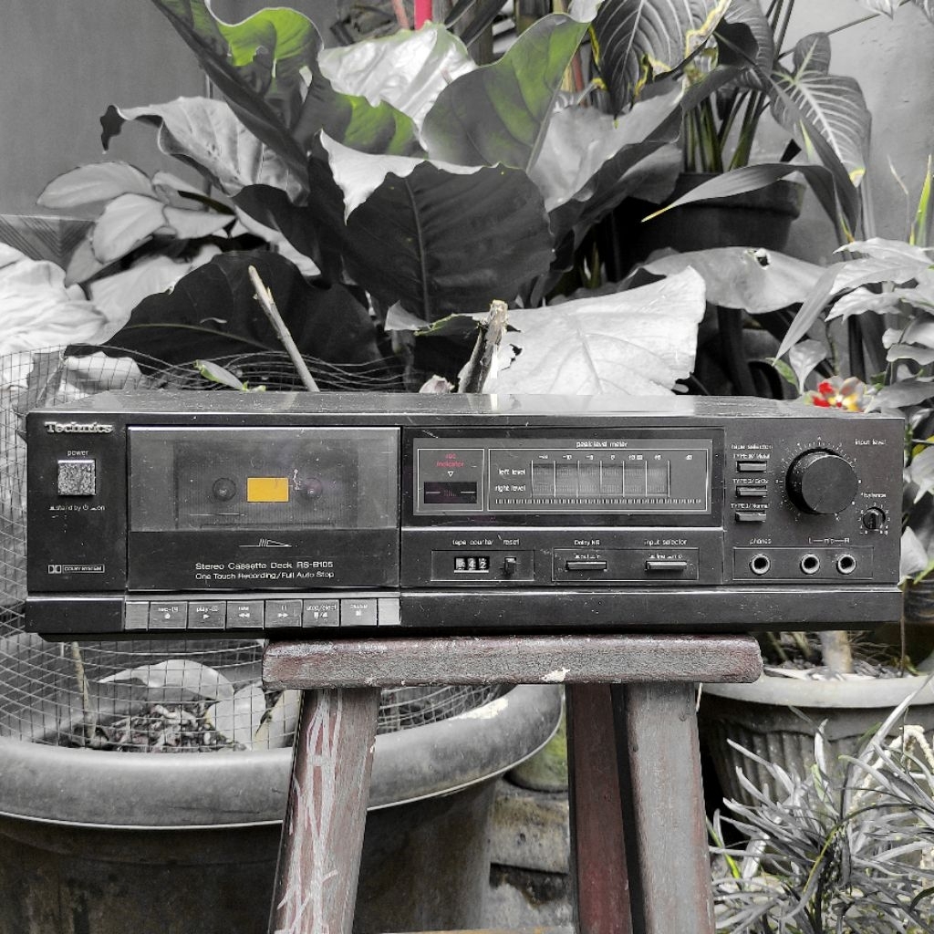Tape Deck Stereo Cassette Technics RS B105 Audio Vintage Jadul 1986 Hidup