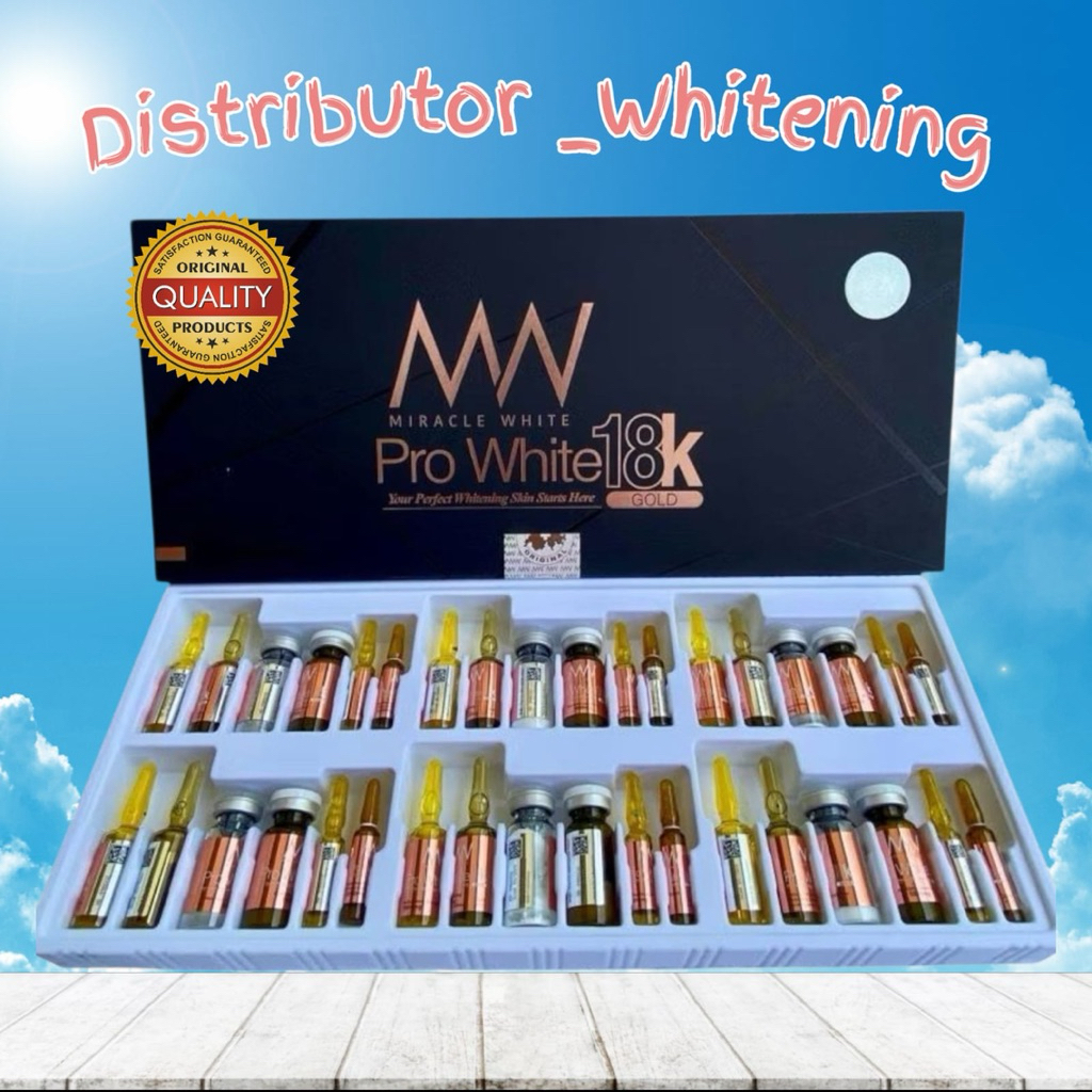 Paket Perawatan Kulit Wajah Miracle Prowhite 18k dan Miracle White Gold Perfection IV