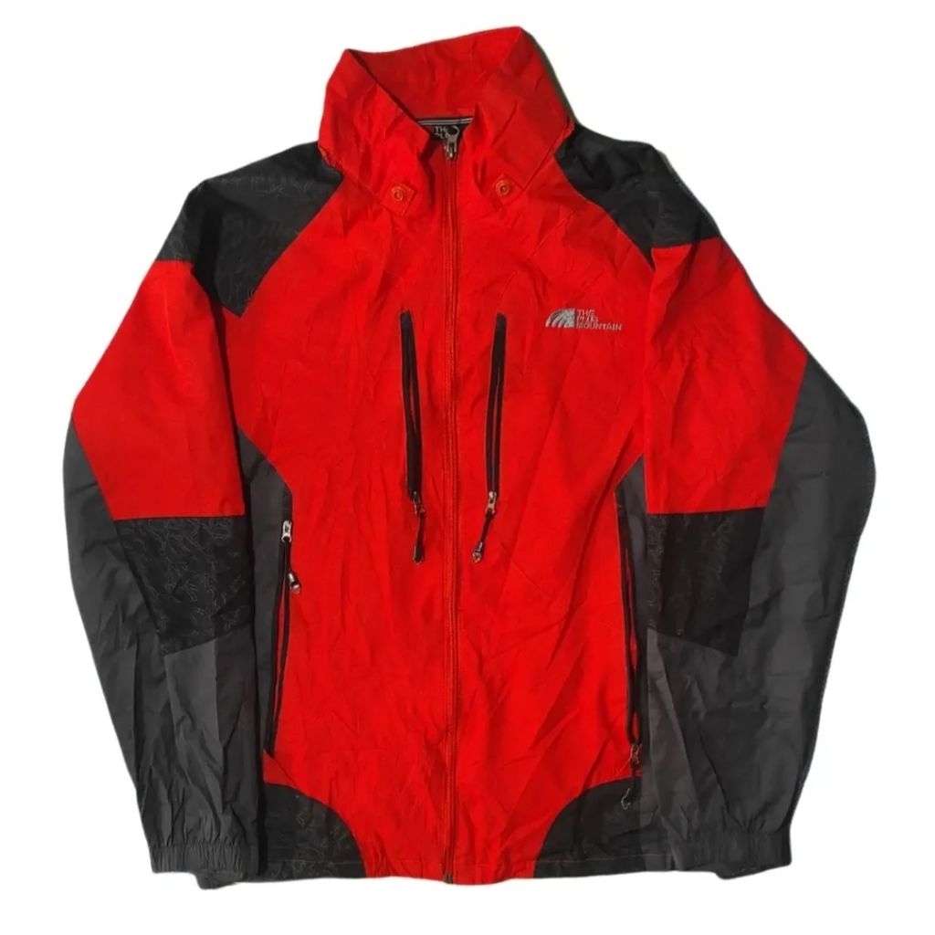 Jaket outdoor the plus mountain oren (Rp.180)