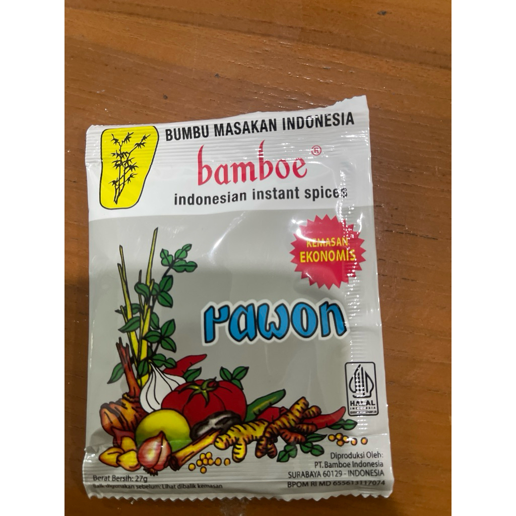 bumbu instan rawon bambu 20g lezat enak
