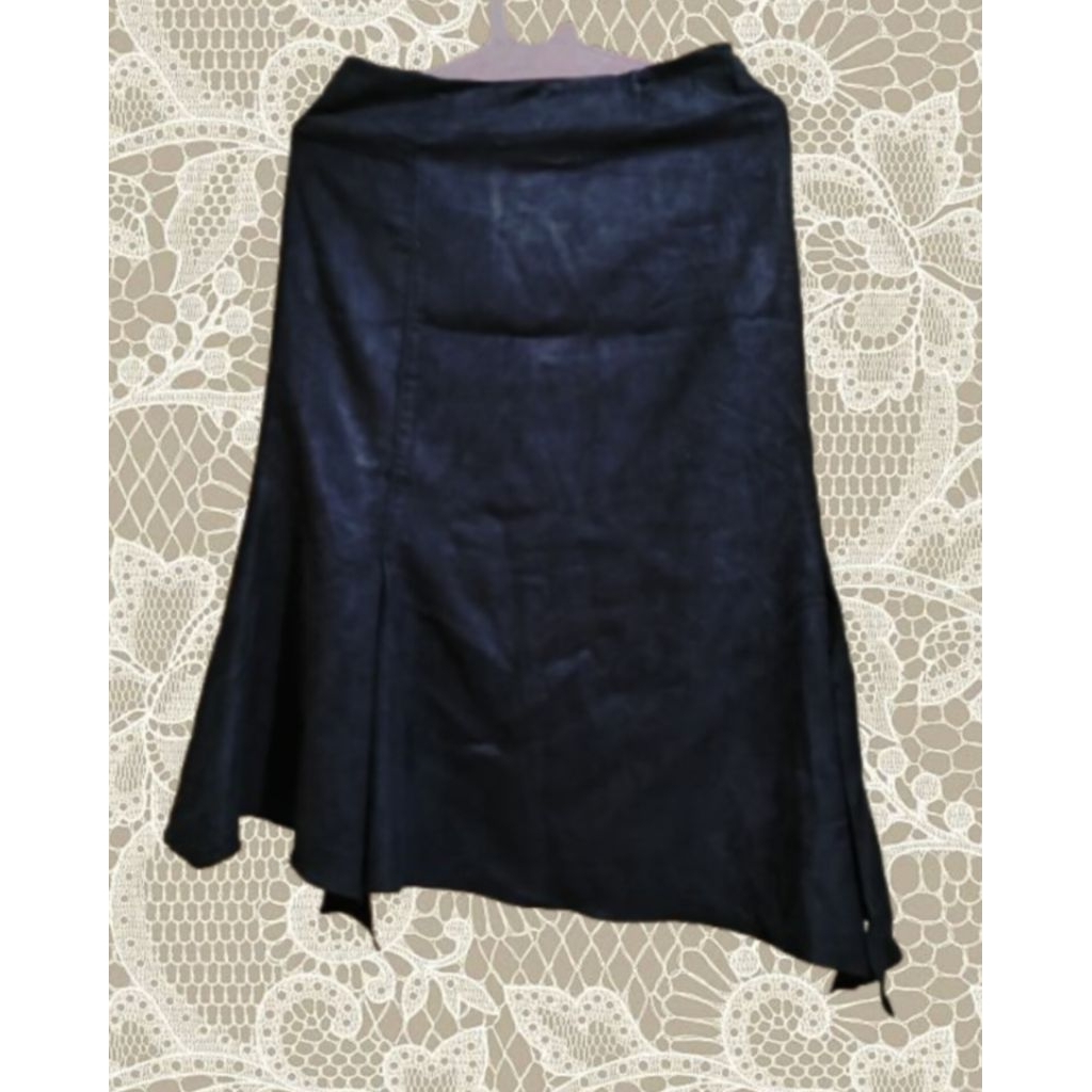 Asimetris Skirt Suede | Rok Asimetris Suede