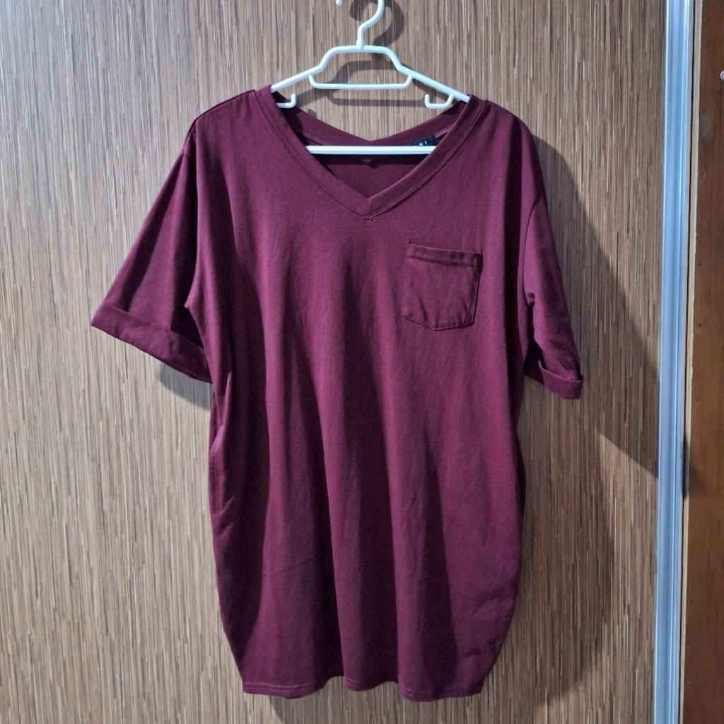PL KAOS CEWE MAROON