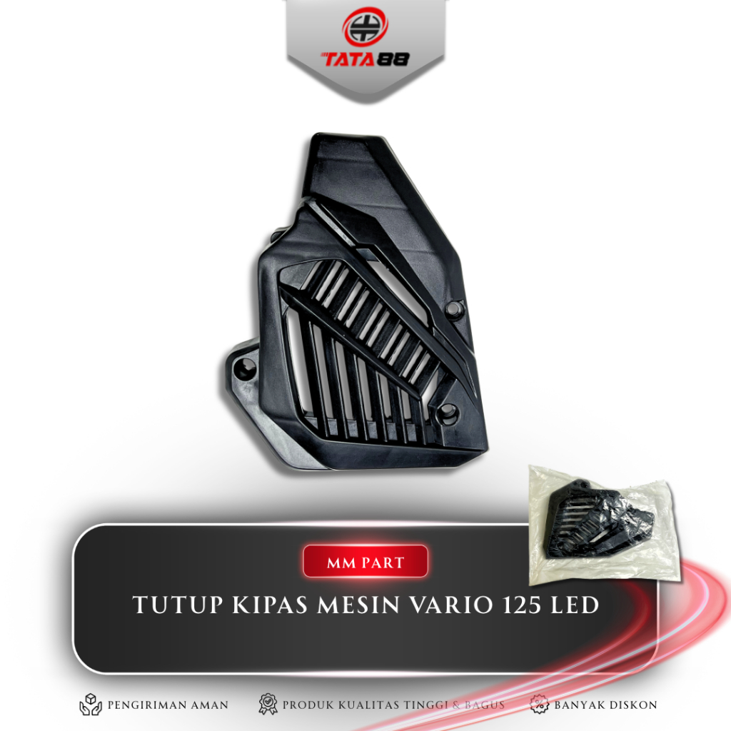 TUTUP KIPAS MESIN VARIO 125 LED - TUTUP KOVER COVER KIPAS RADIATOR VARIO 125/150 NEW eSP