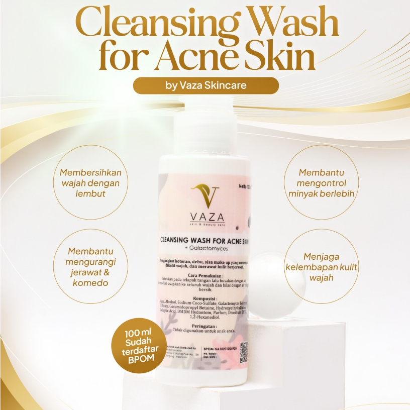 Cleansing Wash for Acne Skin - Vaza Skincare