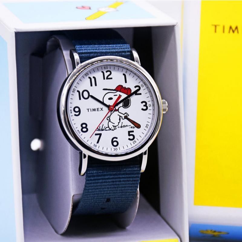 New 100% original  jam tangan Timex x Peanuts Weekender Baseball TW2Y51400