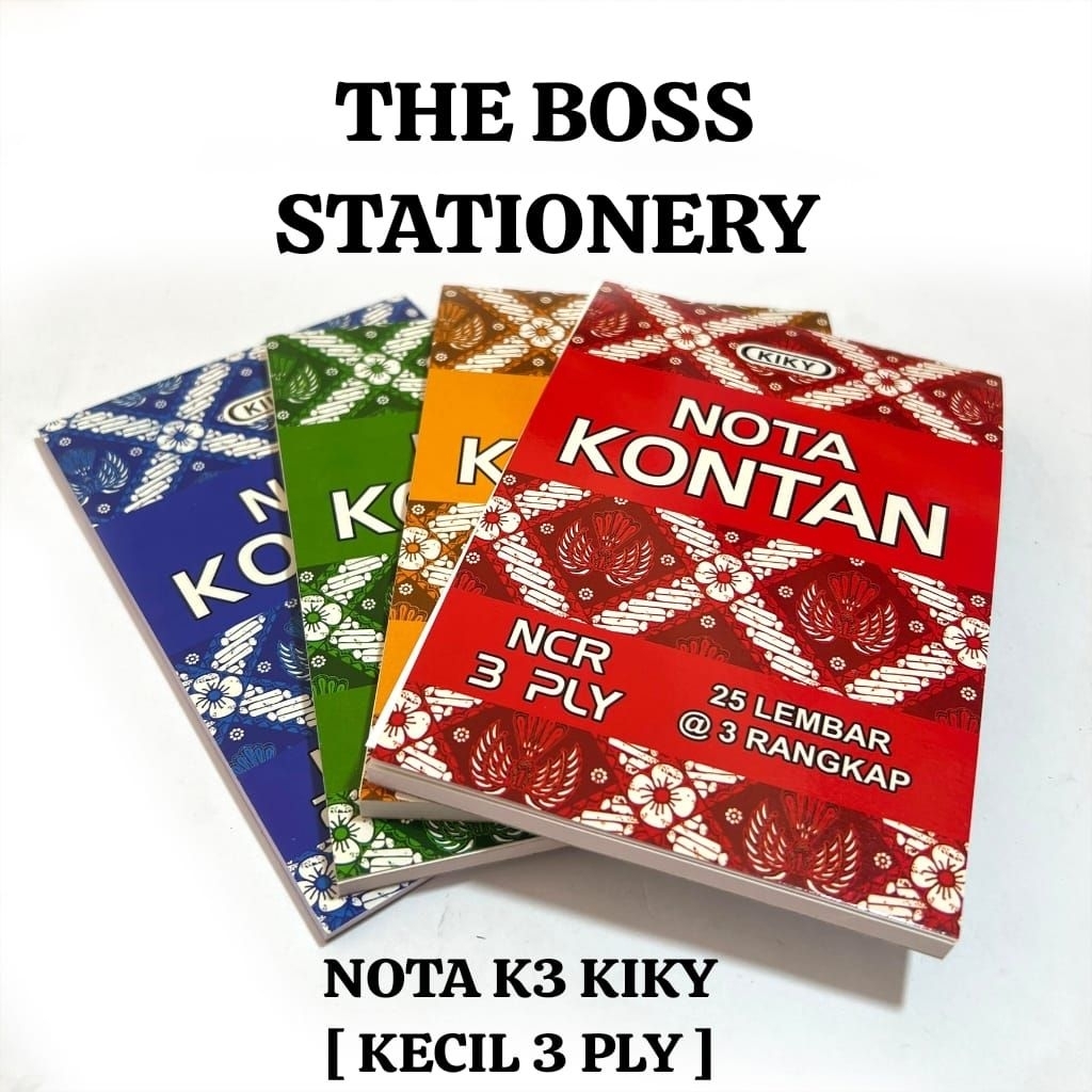 [PAK 10 BK] NOTA 3 PLY KECIL KIKY / NOTA K3 / NOTA KECIL 3 RANGKAP / NOTA 3 PLY / NOTA 3 RANGKAP / N