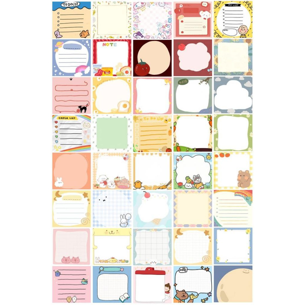 sticky notes Kawai (bisa custom)