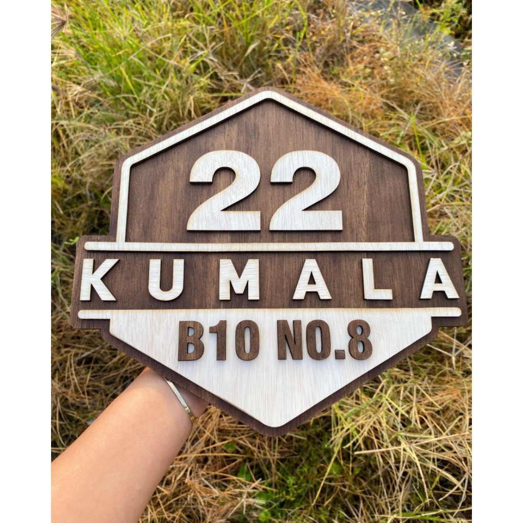 Papan Nama Rumah Custom | Papan Nomor Rumah Aesthetic