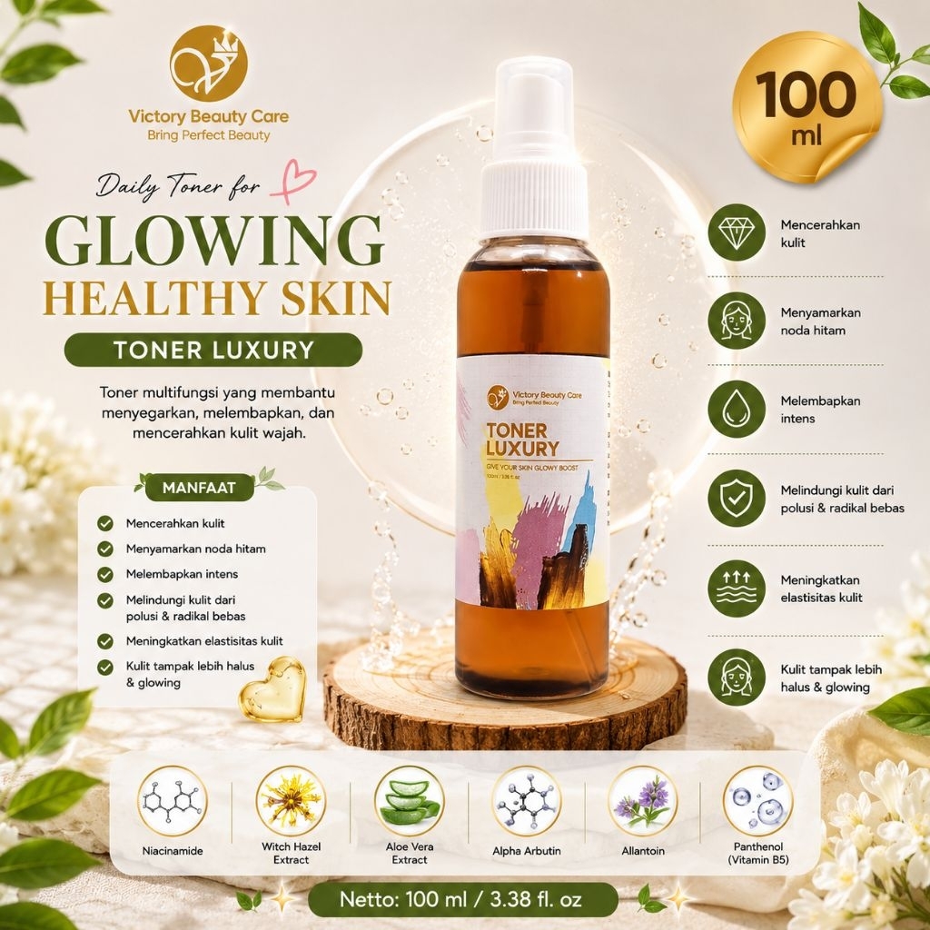 TONER LUXURY / TONER FLEK, JERAWAT RINGAN & BEKAS JERAWAT / VBC / VICTORY BEAUTY CARE