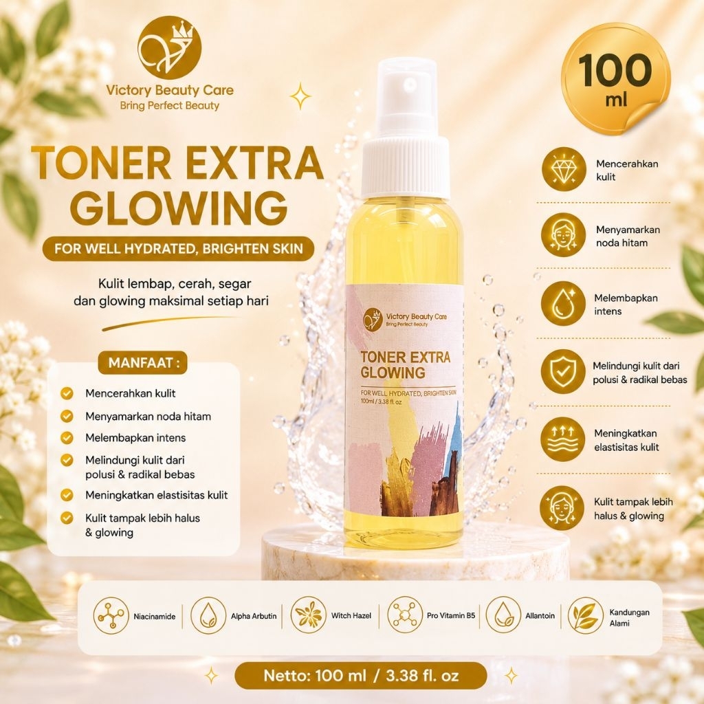 TONER EXTRA GLOWING / TONER LEMON EXTRACT / VBC / VICTORY BEAUTY CARE