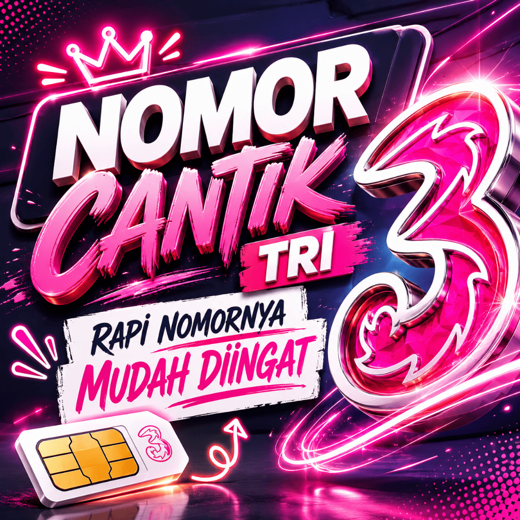 75 Nomor Nomer No Nocan Cantik Antik Hoki Kartu Perdana Operator Tri 3 tripel quarted