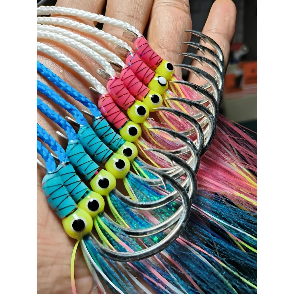 assist hook jigging single pike 4/0 jig 250-400gr full gid