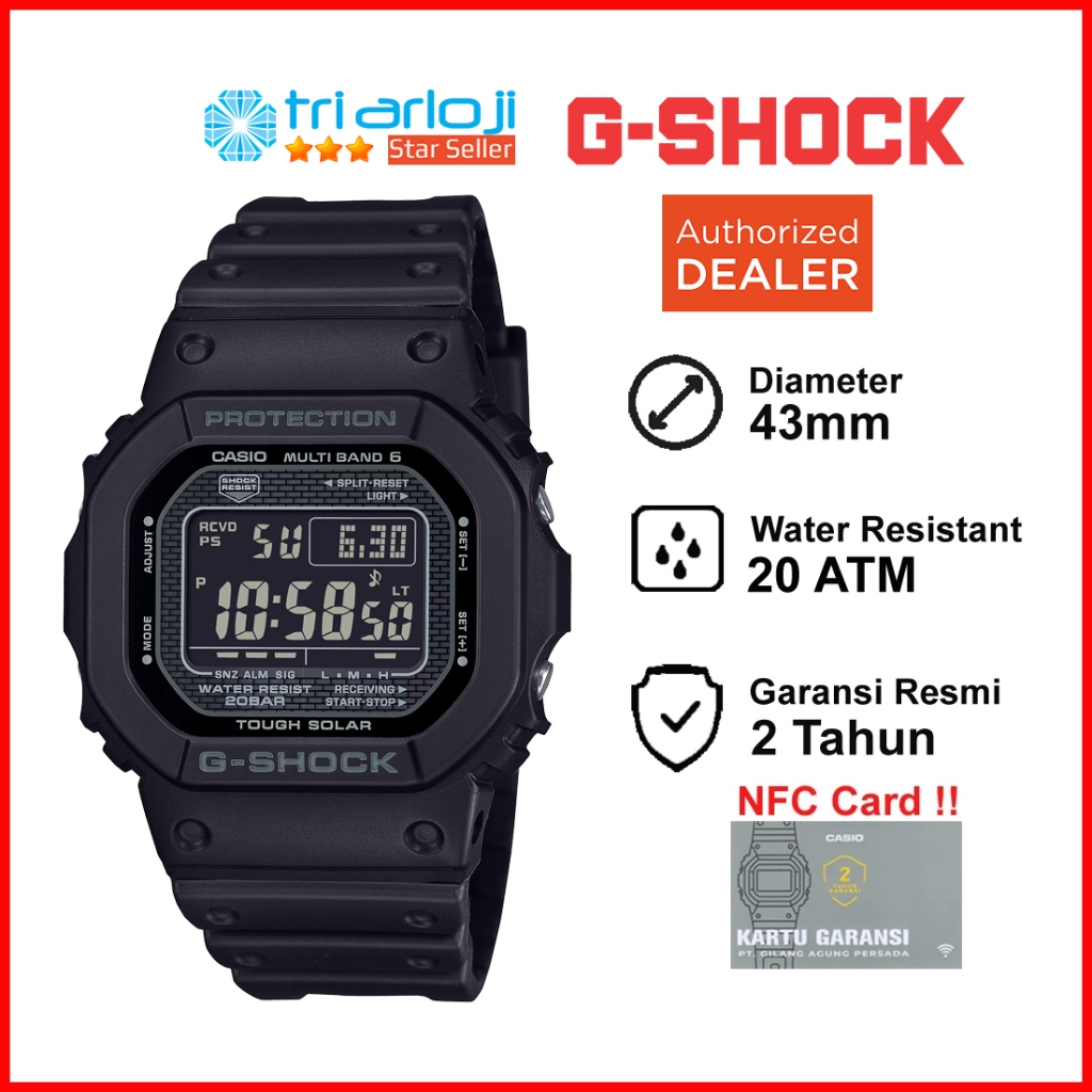 Casio G-SHOCK GW-5000HS-1DR Jam Tangan Pria Digital GSHOCK GW-5000HS-1 GW5000HS Solar