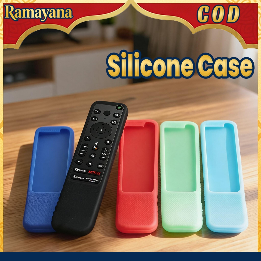 Sony RMF-TX800U TX900U TX800C TX800P Sarung Silikon Remote TV Anti-Selip Tahan Guncangan Lembut Anti