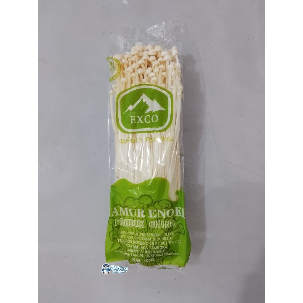 EXCO / ASTRONOT Jamur Enoki 100gr Mushroom Frozen Food Surabaya Halal