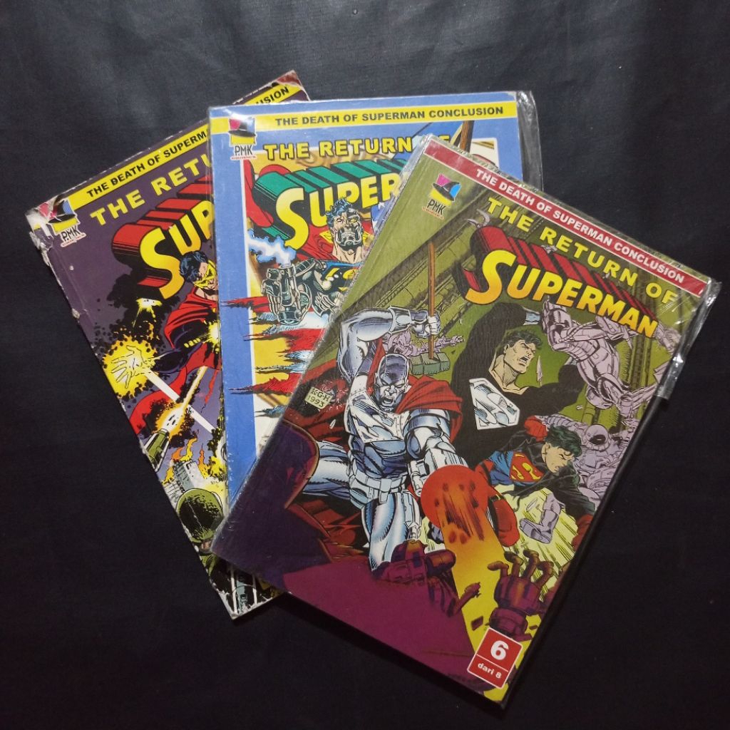 Komik PMK The Return of Superman Issue 1 2 6 Terbitan Lokal - Koleksi Vintage Langka Superhero Actio