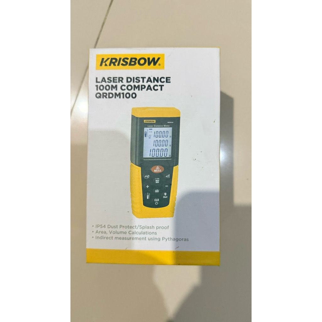 Laser Distance Meter Krisbow 100 Meter