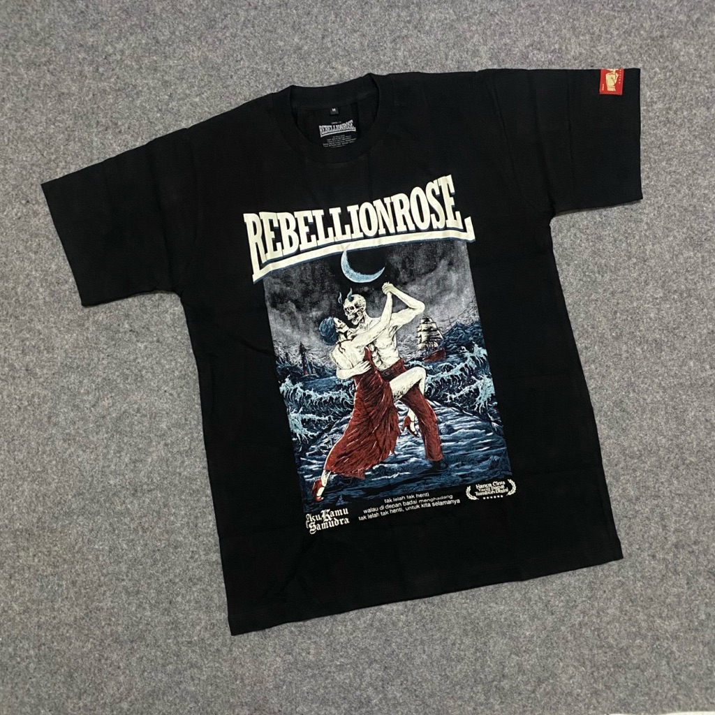 RebellionRose - Samudera Original Kaos Band Hitam