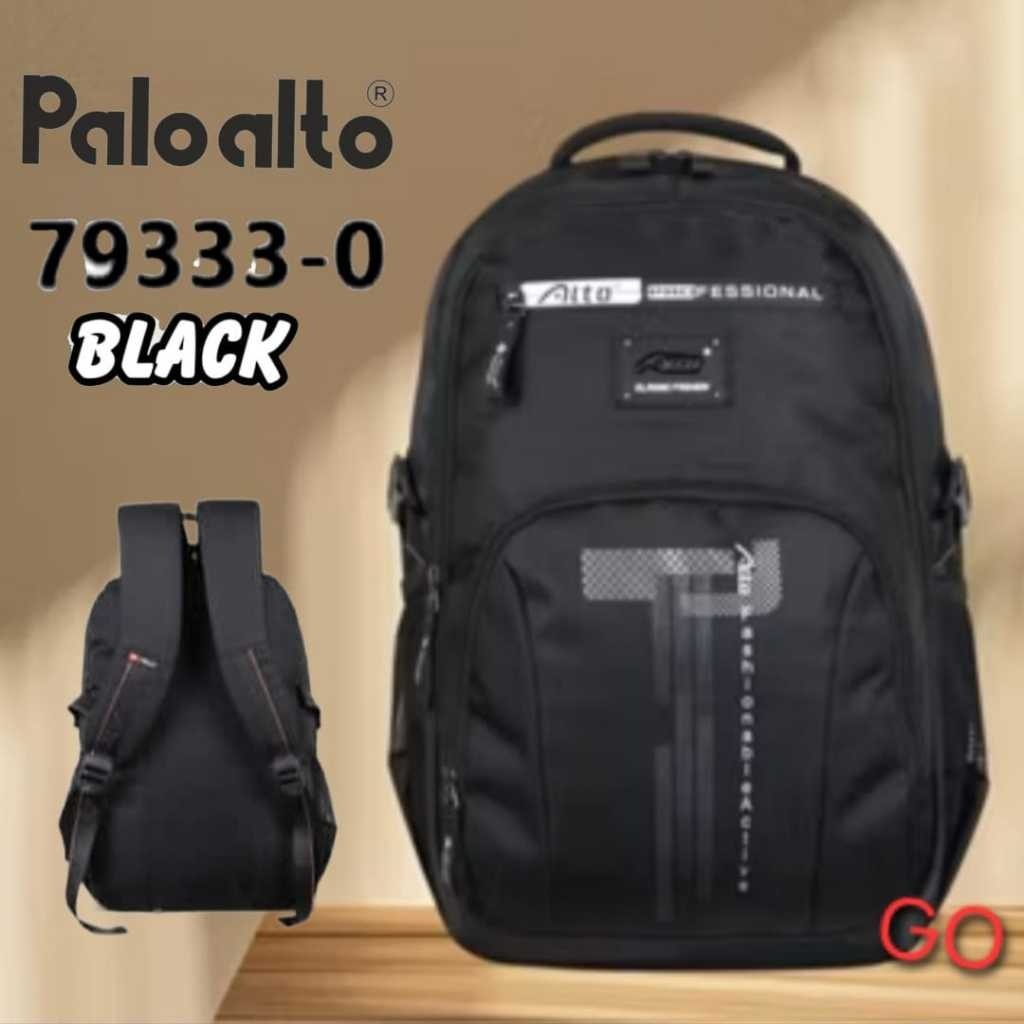 Hugos BLACK 18INC Tas Sekolah Pollo Alto Anak Laki Laki Tas Ransel/Ransel Laptop SD SMP SMA Original