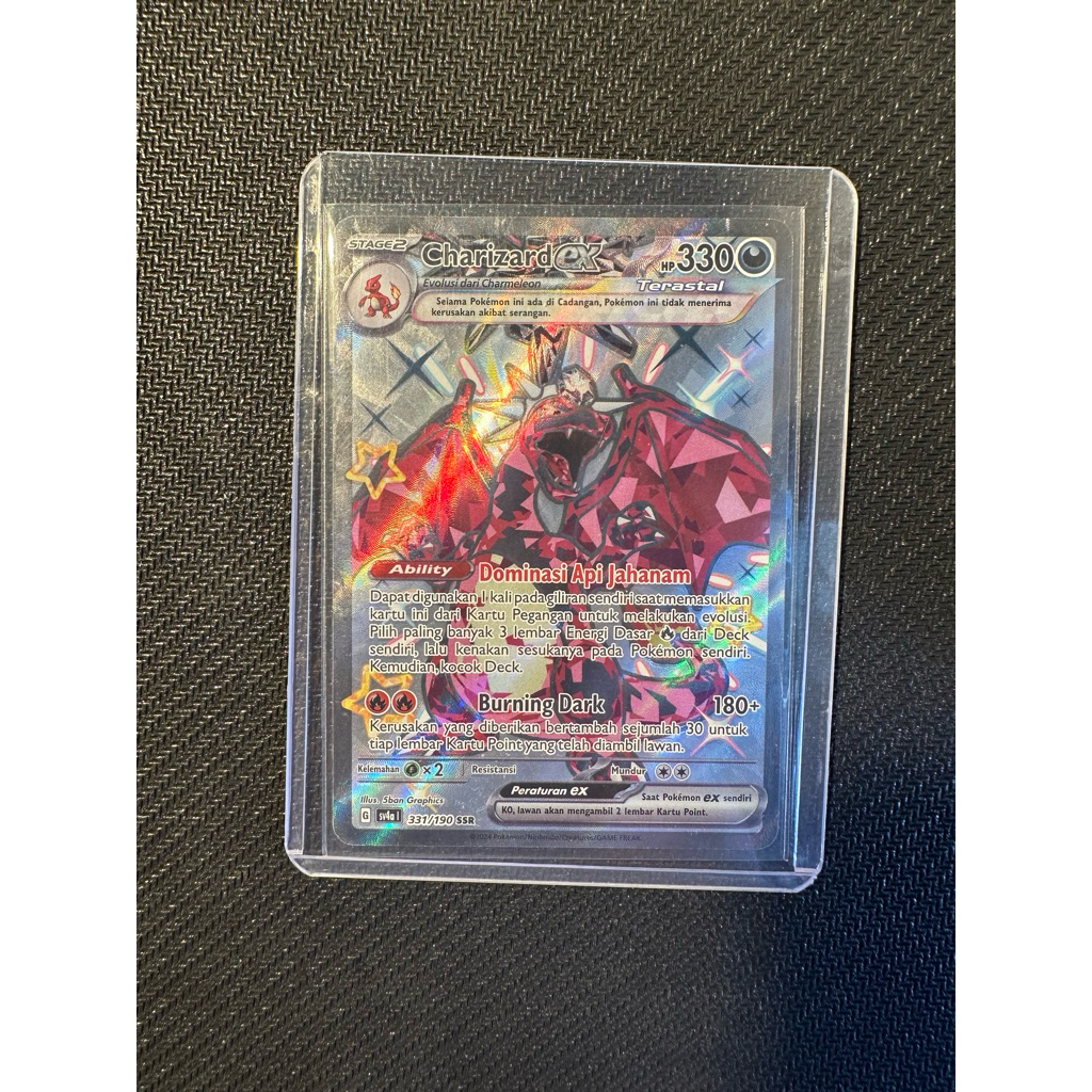 Kartu Pokemon Charizard EX SSR Harta Berkilau EX