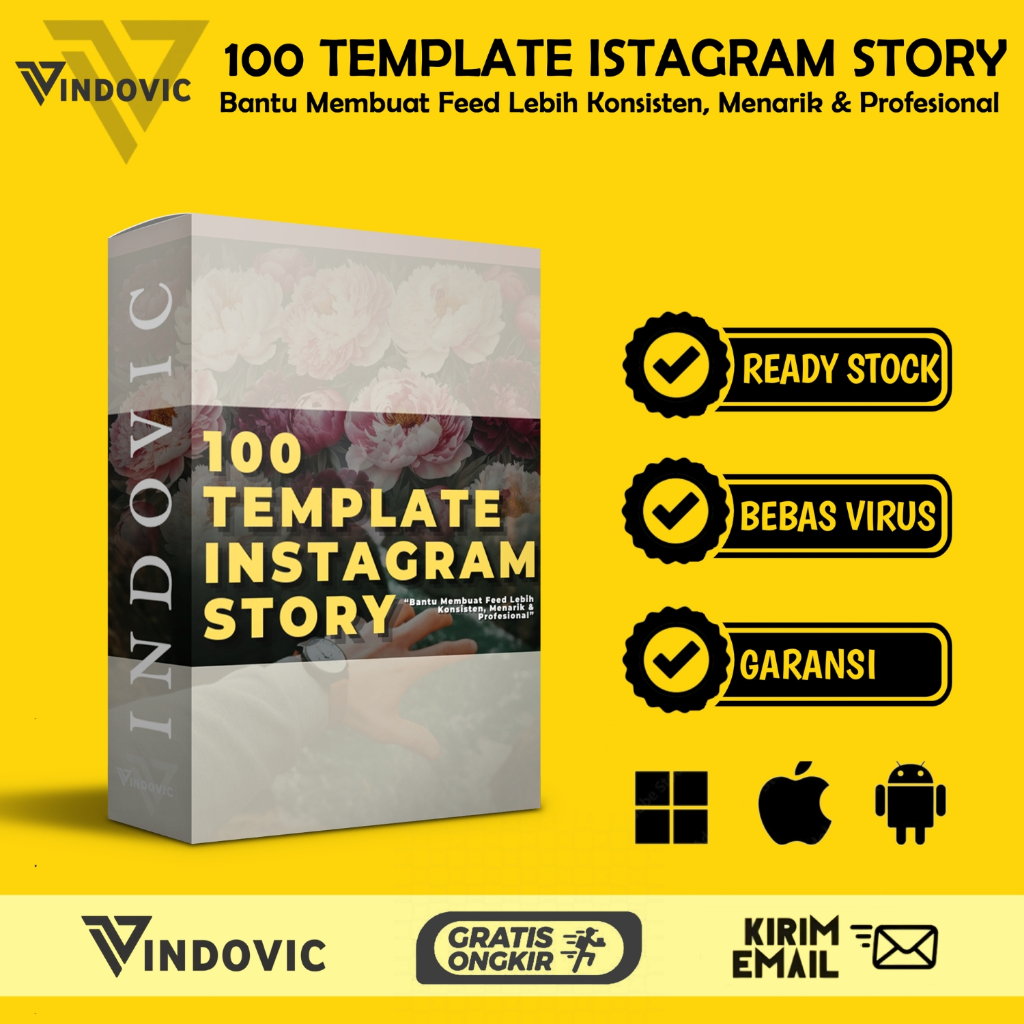 [T1034] 100 Template Instagram Story | Membuat Feed Lebih Konsisten, Menarik & Profesional