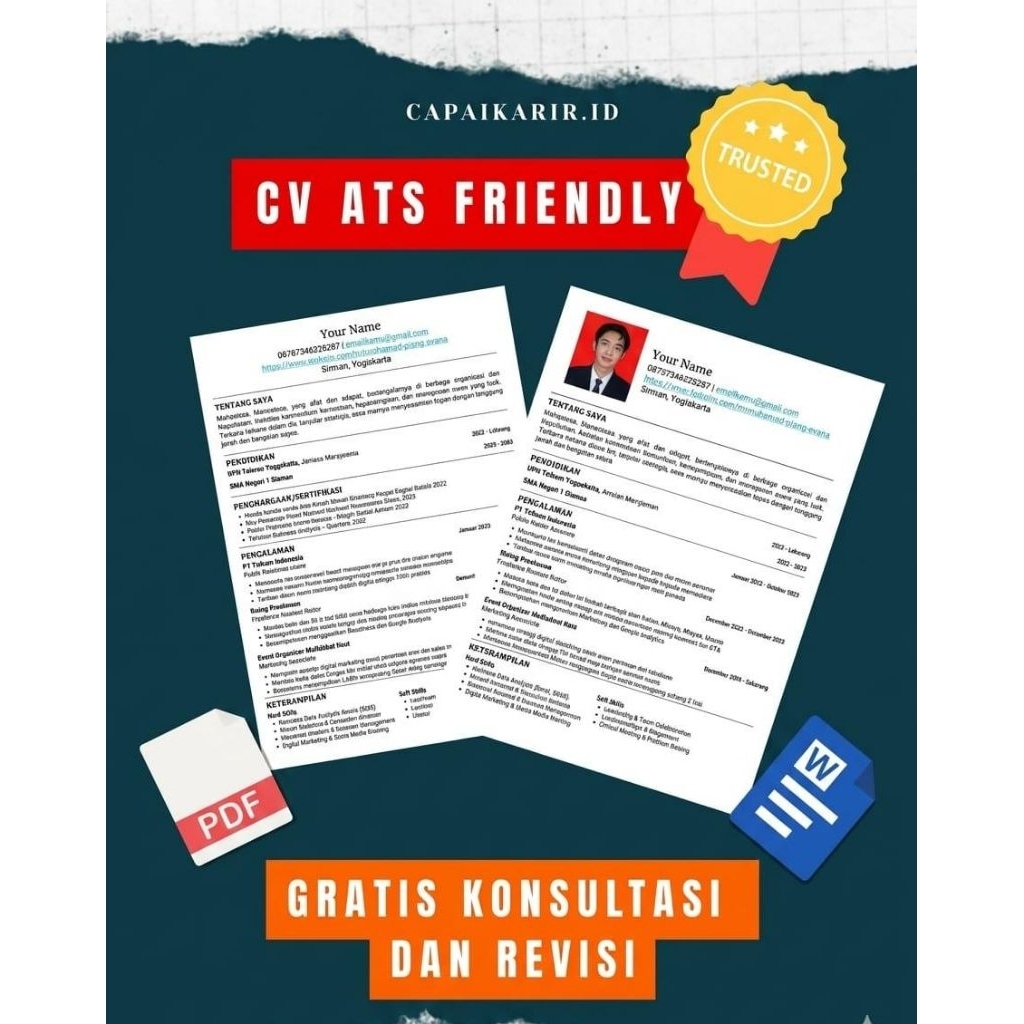 CV ATS | CV ATS FRIENDLY | CV ATS UNTUK MELAMAR