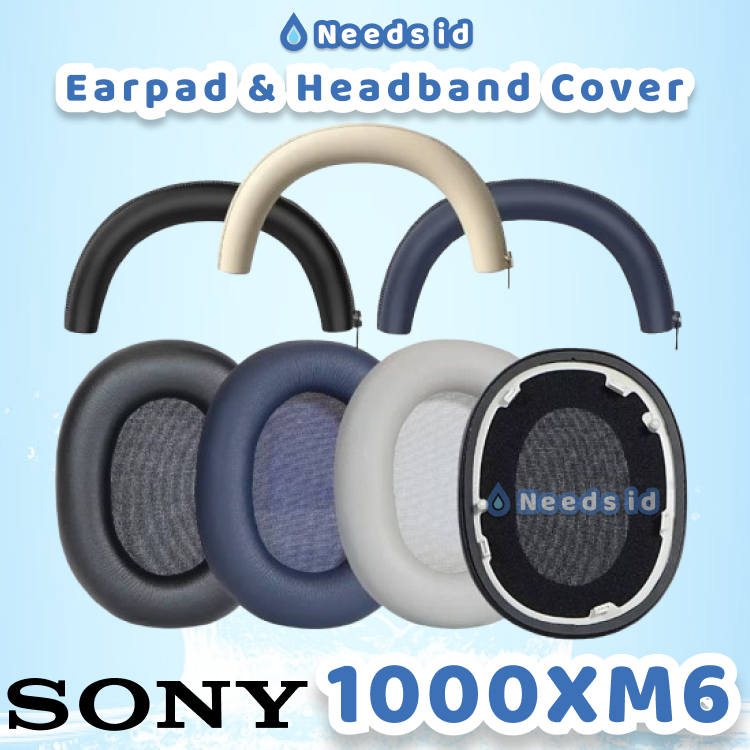 Busa Pengganti Earpad Sony WH-1000XM6 / 1000XM6 Bantalan Earcup Ear Pad Cup Cushion Foam Spons Repla