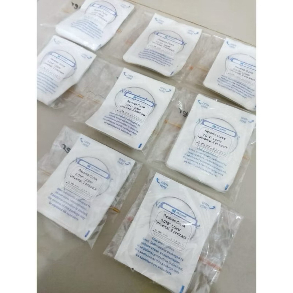 Niti Reverse Curve universal / Ortho Wire Reverse Orthmay isi 2 pcs / pack / Dental Orthodontic Wire