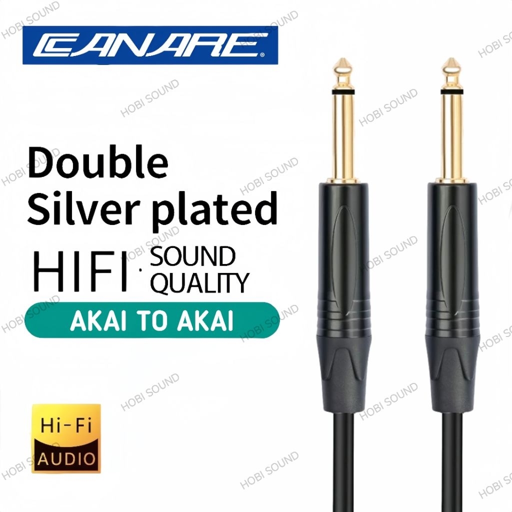 Kabel Jack Audio Input Akai Mono To Akai Mono Mixer To Amplifier