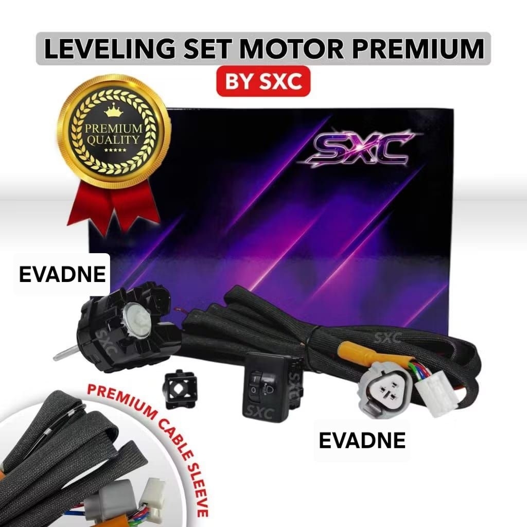 ORIGINAL ELECTRIC LEVELING SET MOTOR PLUS SAKLAR ANGKA ANTI MACET FREE PIVOT OEM AUTO LEVELING