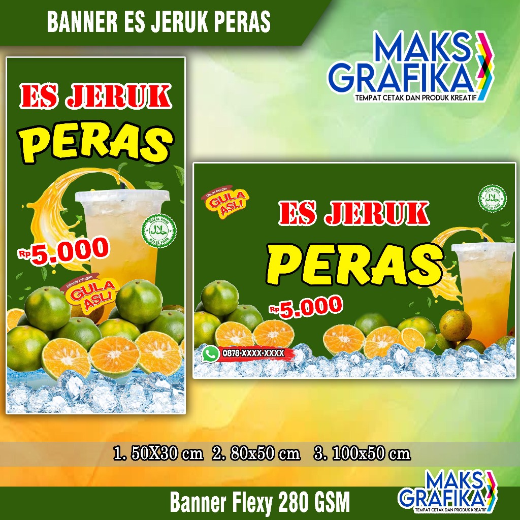 Banner Es Jeruk Peras New