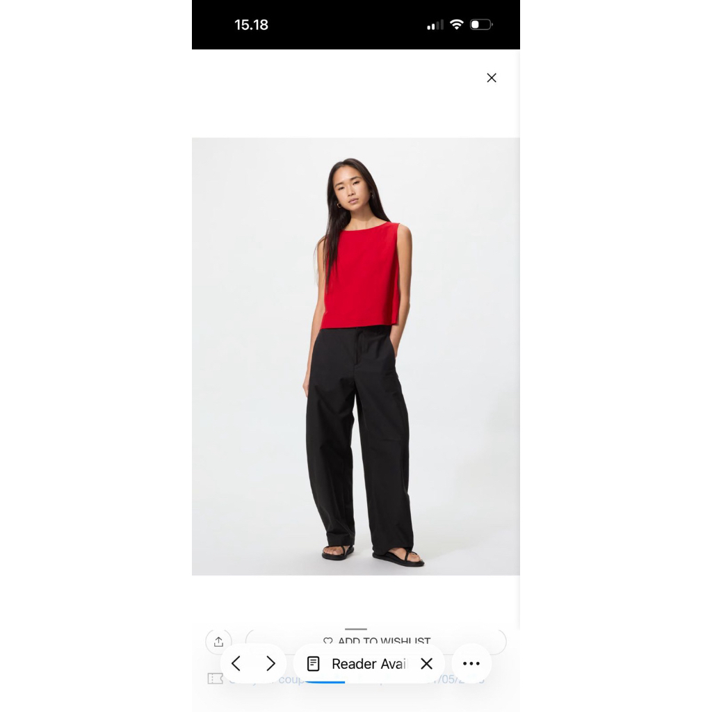 [PRELOVED] Uniqlo Jersey Barrel Pants