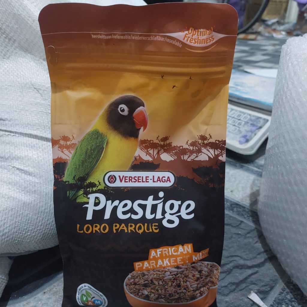 PRESTIGE LOVEBIRD 1KILO PAKAN LOVEBIRD BERKUALITAS IMPORT PRESTIGE LORO PARQUE AFRICAN MIX ATAU PRES