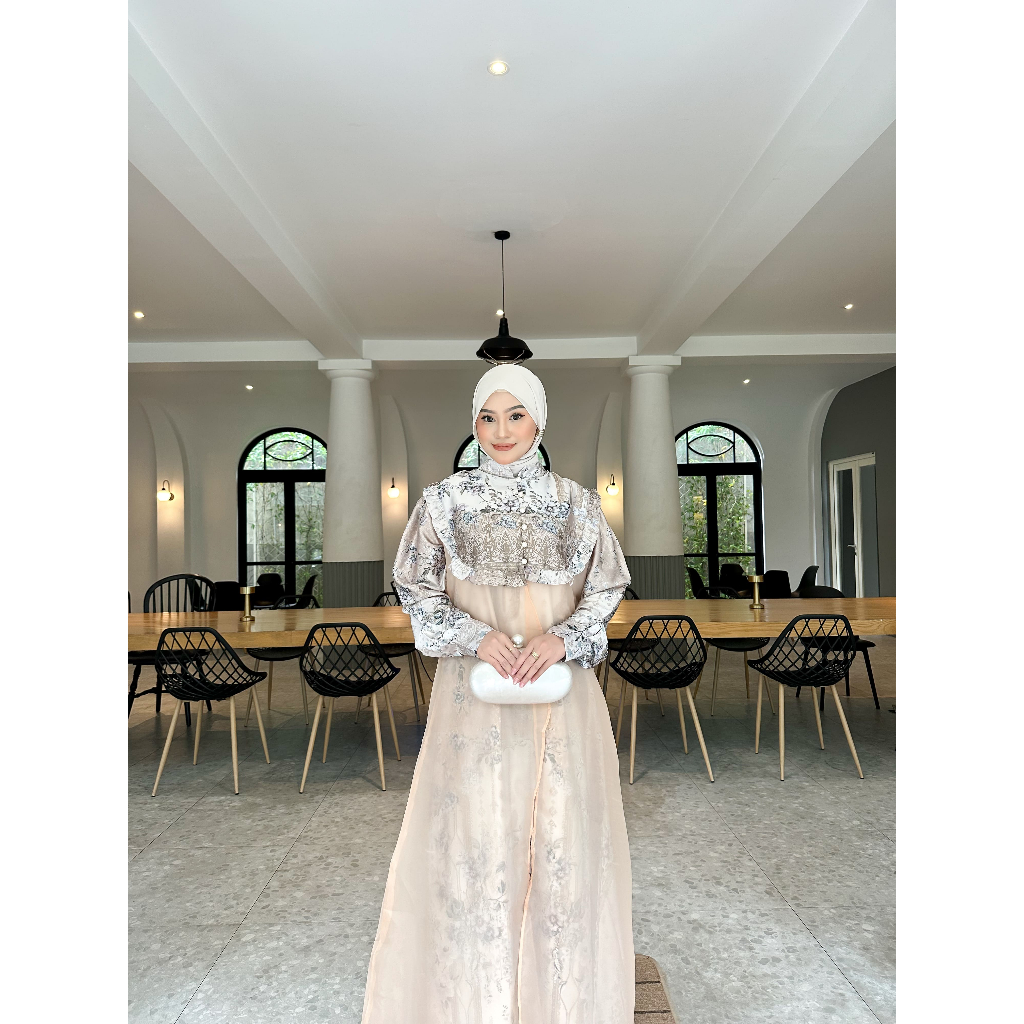 MERINDU GAMIS SILK ARMANY PREMIUM/GAMIS SILK PREMIUM/GAMIS BINOR/GAMIS OUTER/GAMIS LEBARAN