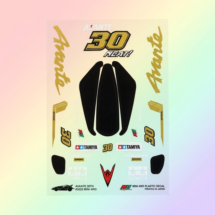 Stiker Avante - 30th - Kombinasi Gold - Transparan