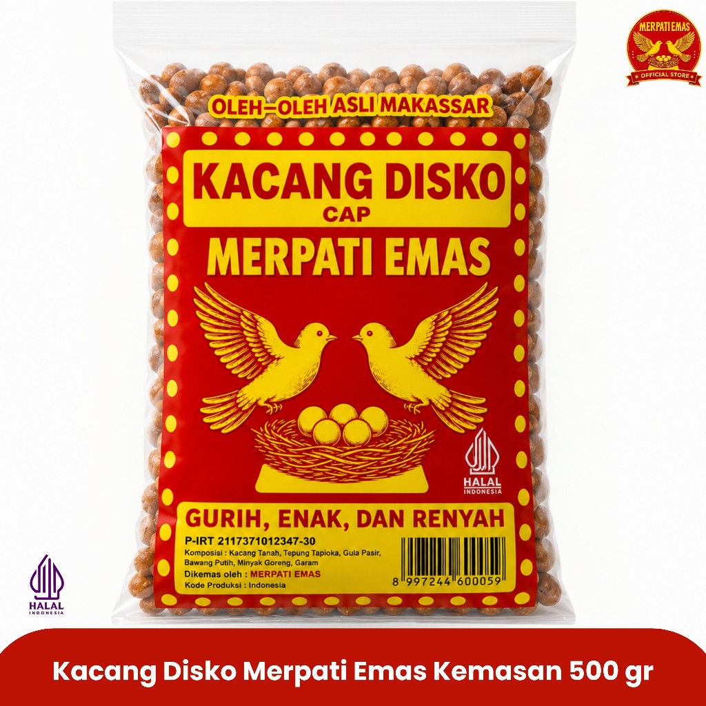 Kacang Disko Merpati Emas - 500gr