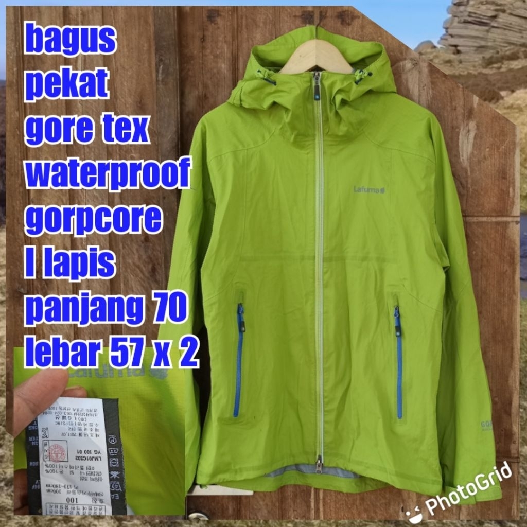 jaket gunung outdoor waterproof gorpcore goretex lafuma stabilo