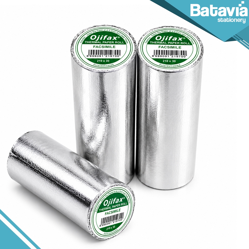 KERTAS THERMAL 210 x 30 mm OJIFAX | THERMAL PAPER ROLL | FAX