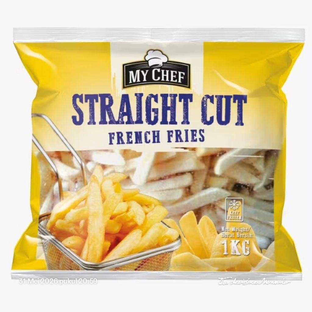 My Chef Kentang Straight Cut 1 Kg French Fries Kentang Goreng Beku