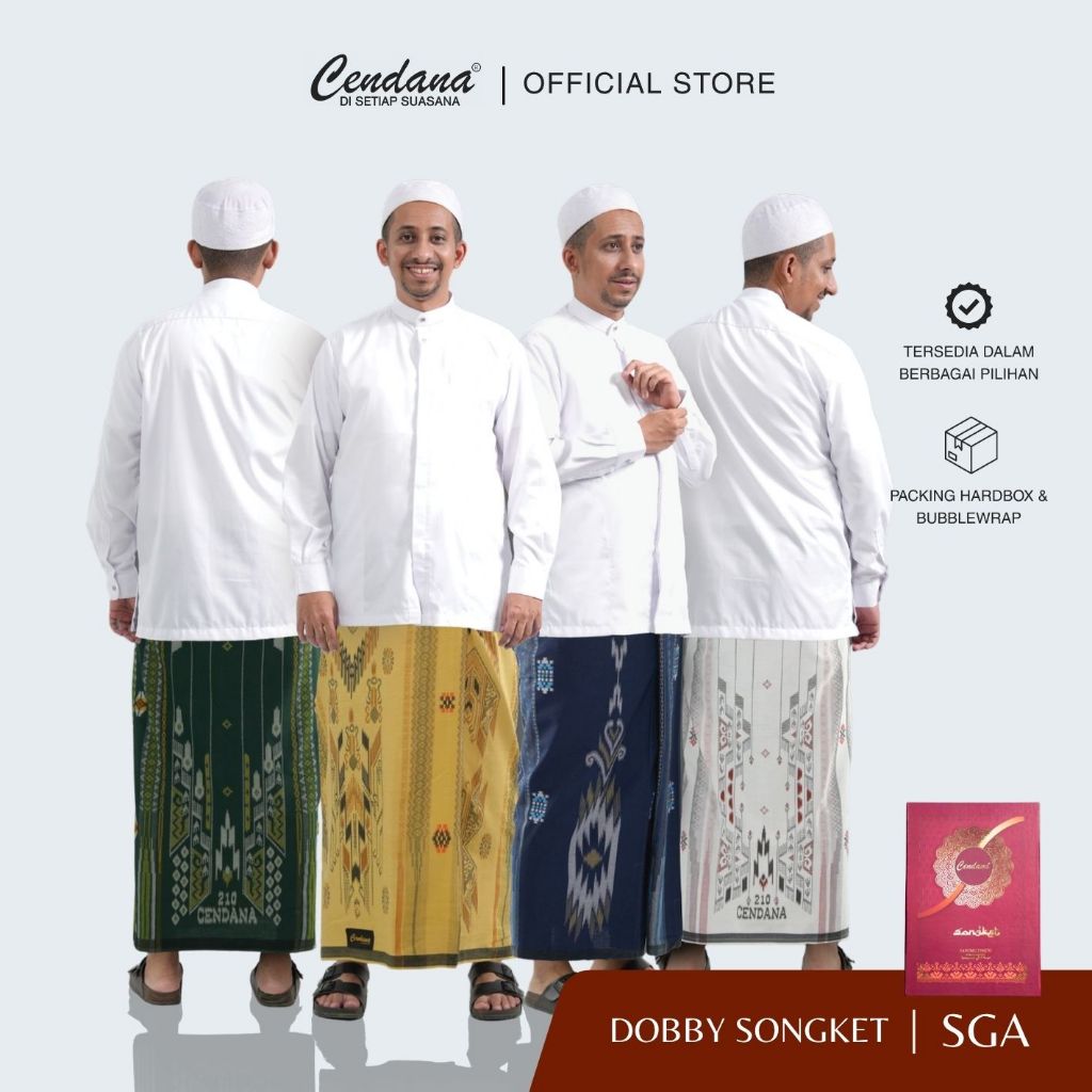 Cendana | Sarung Tenun Dobby Songket SGA