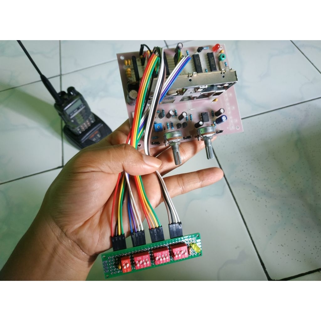 tuner fm mitsumi fae347 control pll tc9122 pakai dipswitch