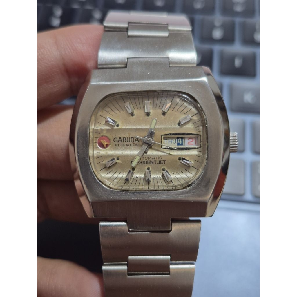 Jam vintage jadul Garuda President Jet