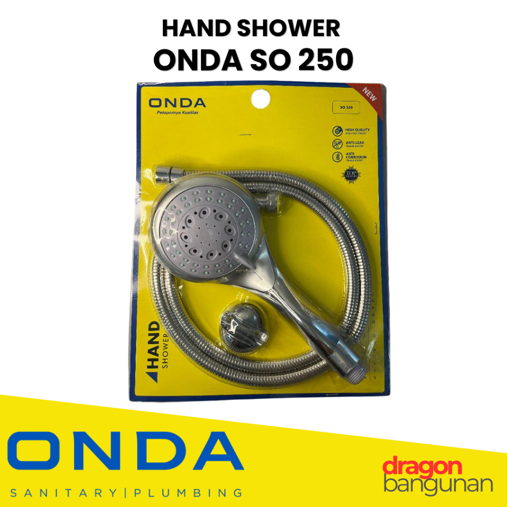 Hand Shower Onda SO 250 - Shower Mandi Onda Tipe SO 250