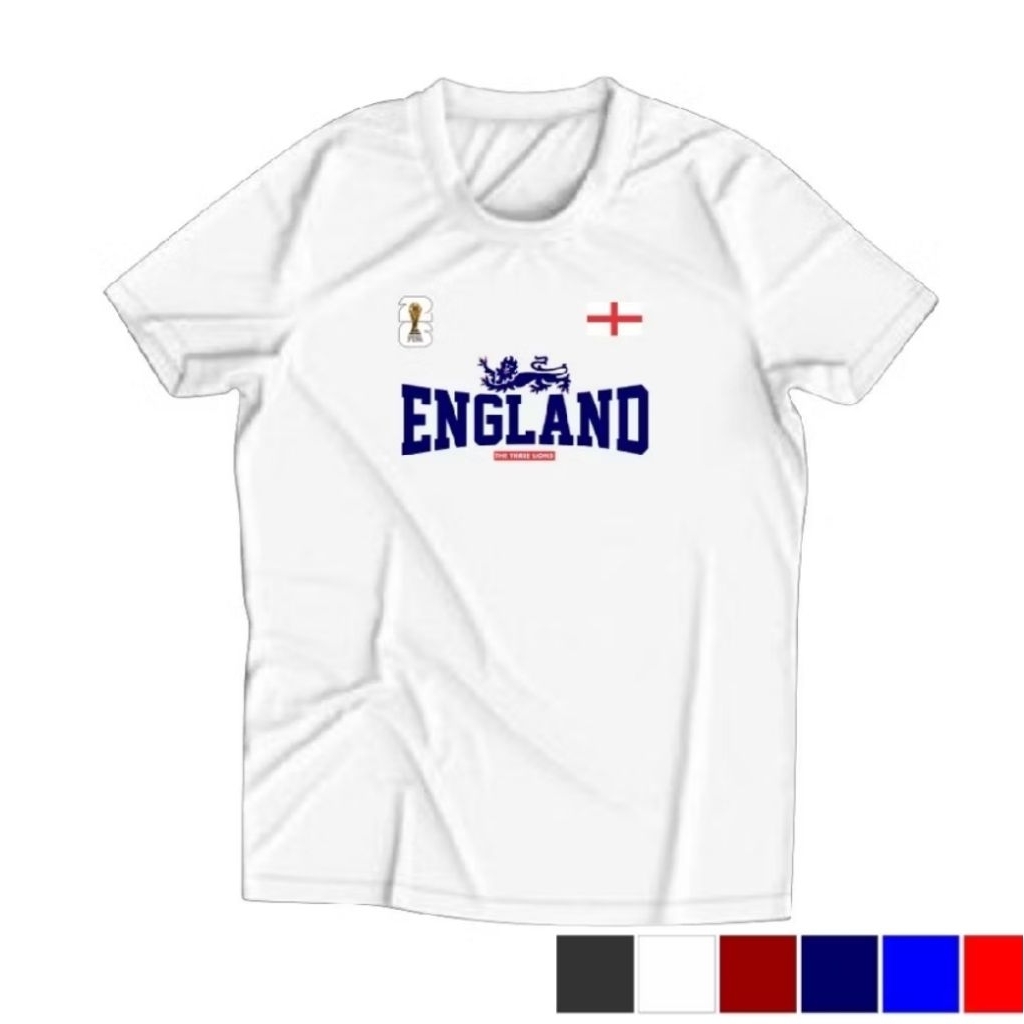 T-SHIRT BAJU KAOS PIALA DUNIA TIM NASIONAL INGGRIS / ENGLAND