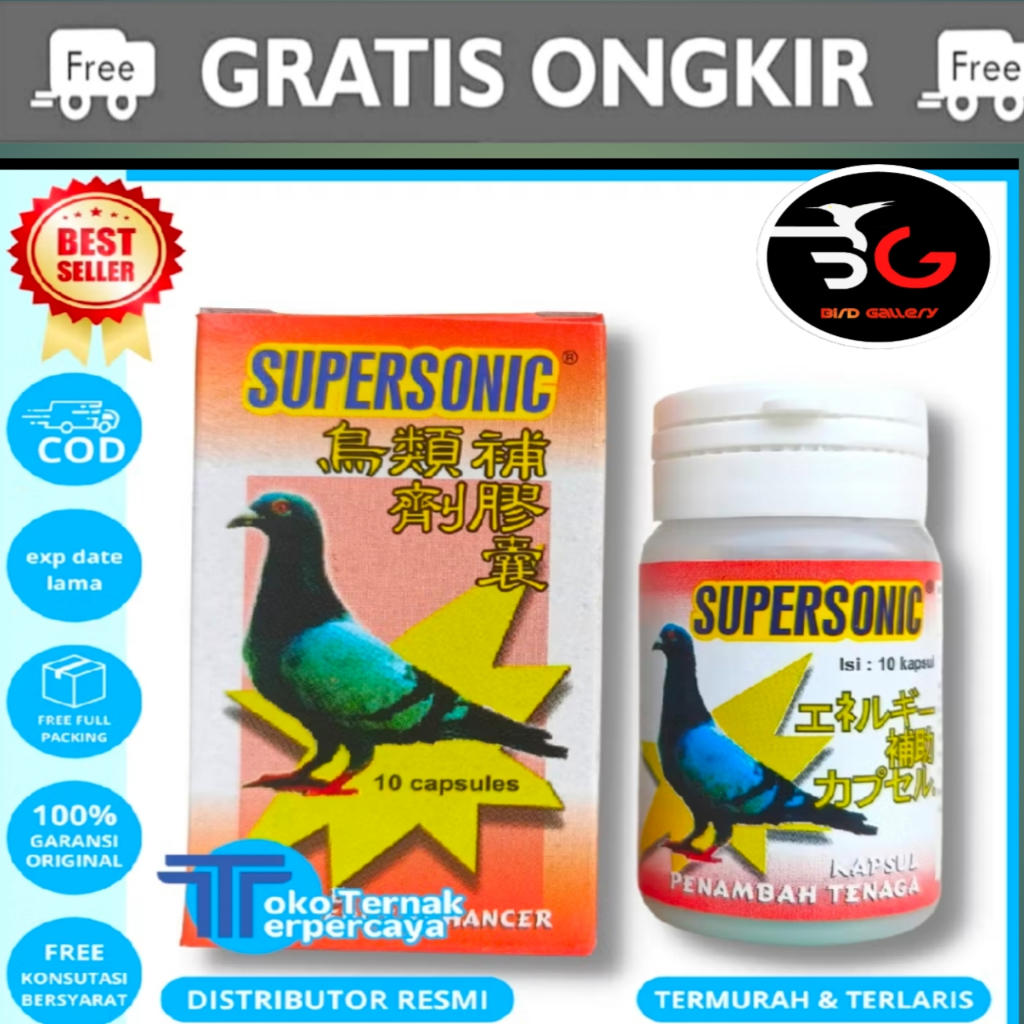SUPER SONIC JAMU MERPATI SUPER SONIC MERPATI KOLONG BALAP