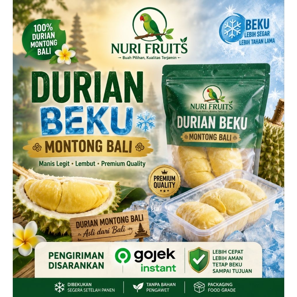 Durian monthong|durian montong|buah durian|nuri fruits|buah segar bandung|buah segar