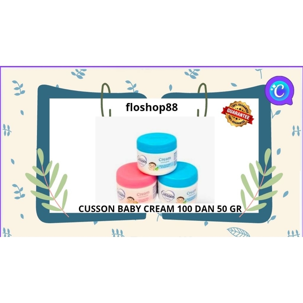 CUSSON BABY CRRAM 100 GR / CUSSON BABY CREAM 50 GE / CUSSON BABY CREAM 50 GRAM / CUSSON BABY CREAM 1